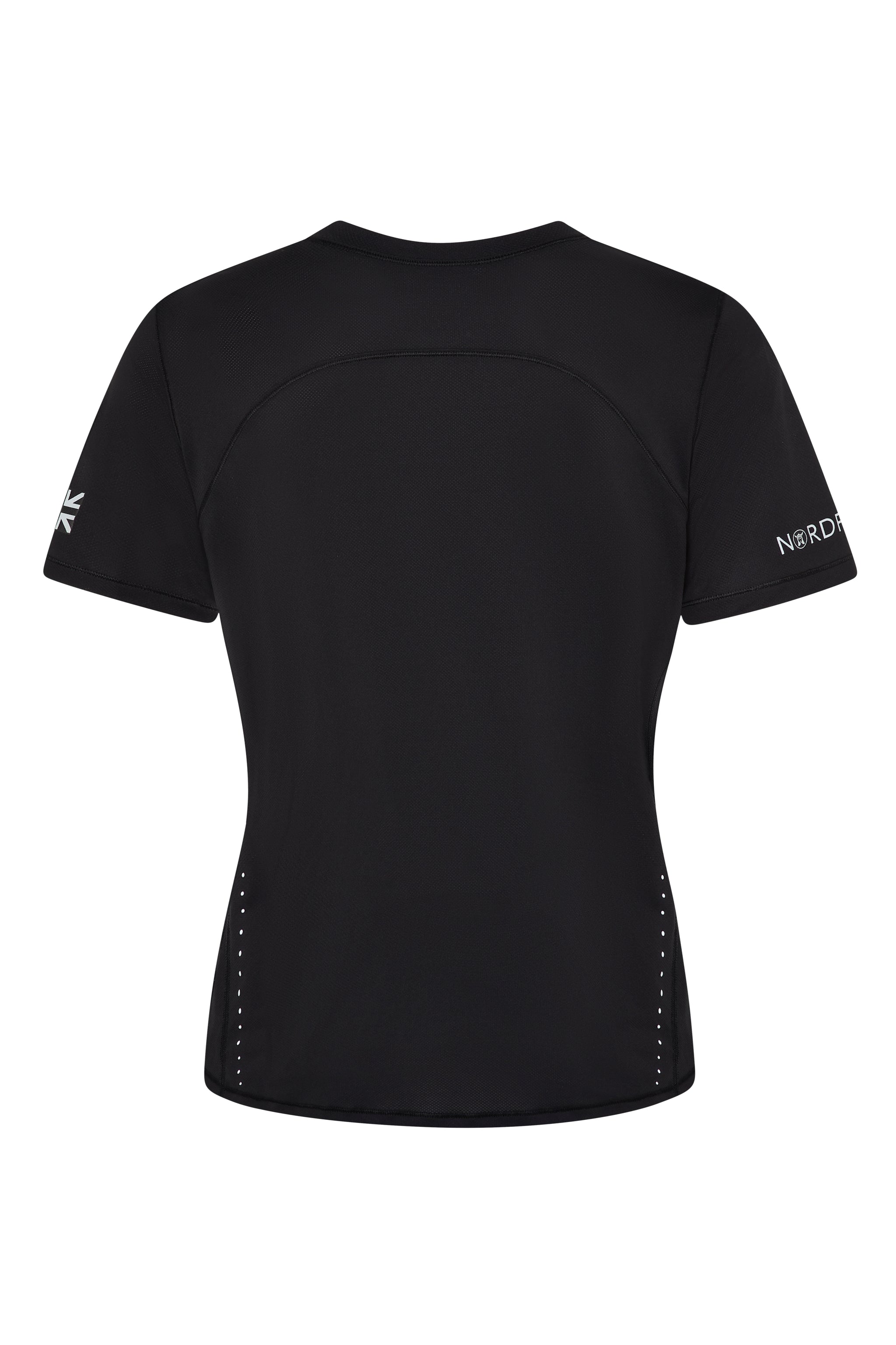 NORDFIT Women's Short Sleeve Sports T-Shirts – Twin Pack (Black & Grey) 2-Pack set