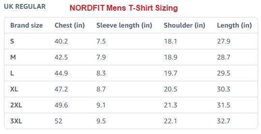 NORDFIT Men's Dry-Fit T-Shirts, White and Black, Small to XL, Regular Fit