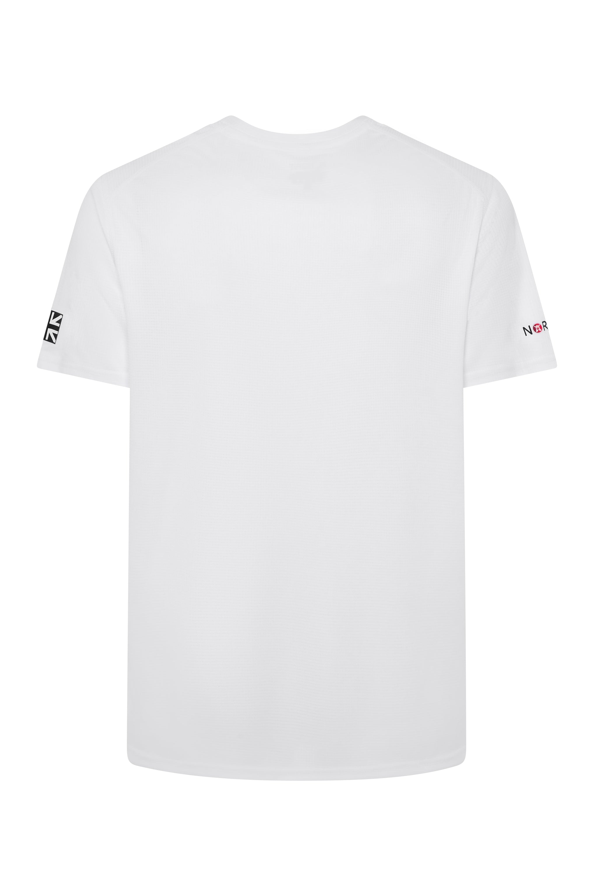 NORDFIT Men's Dry-Fit T-Shirts, White and Black, Small to XL, Regular Fit