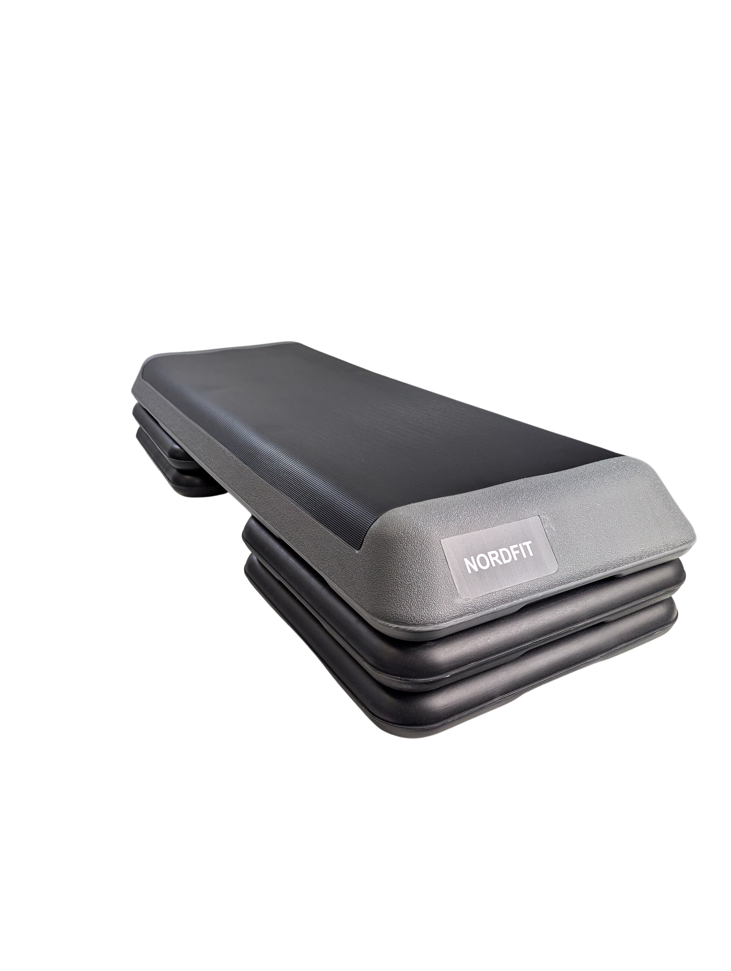 NORDFIT Aerobic Step, Large Professional Exercise Stepper, 3 Level Height Adjustable Fitness Platform (L109cm x W41cm x H10/15/20cm)