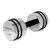 Adjustable Steel Dumbbells - Compact and Versatile Home Fitness Equipment - 5kg, 10kg and 15kg Versions by NORDFIT