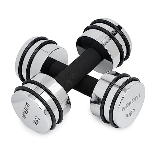 Adjustable Steel Dumbbells - Compact and Versatile Home Fitness Equipment - 5kg, 10kg and 15kg Versions by NORDFIT