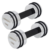 Adjustable Steel Dumbbells - Compact and Versatile Home Fitness Equipment - 5kg, 10kg and 15kg Versions by NORDFIT