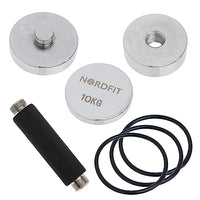 Adjustable Steel Dumbbells - Compact and Versatile Home Fitness Equipment - 5kg, 10kg and 15kg Versions by NORDFIT