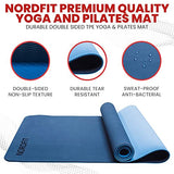 NORDFIT Double-Sided TPE Yoga and Pilates Mat - Available in 5 Colours